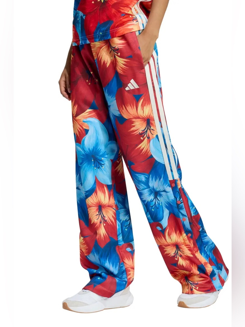 FARM Rio Red & Blue Floral Track Pants